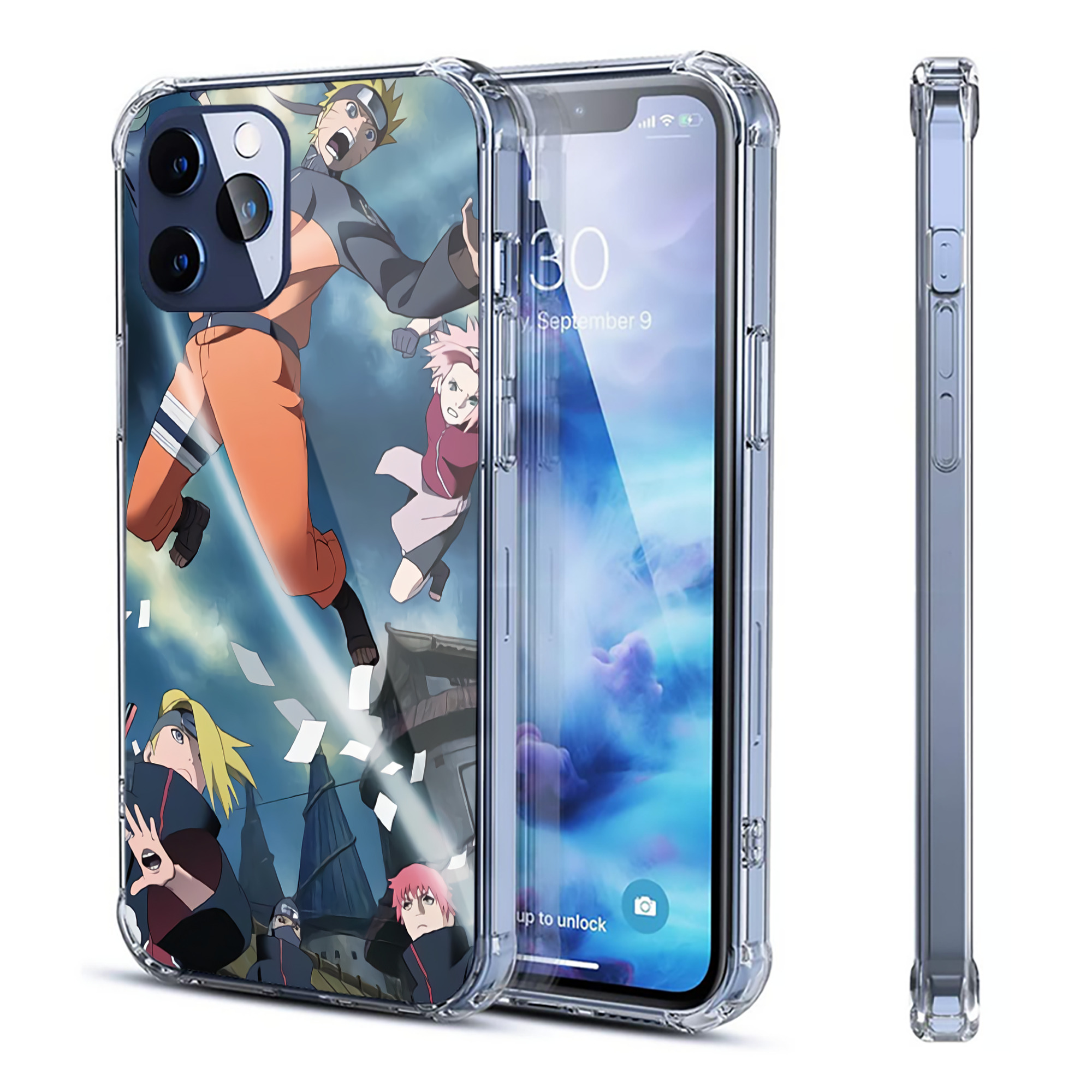 （画像用） NARUTO -ナルト- NARUTO -ナルト- 疾風伝 【iPhone 12シリーズ対応】透明スマホケース（クリアソフトケース）